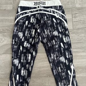 Better Bodies black and white Manhattan tights  size XS